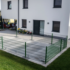 Poolzaun Komplettset Doppelstabmatten 8/6/8