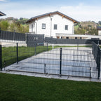 Poolzaun Komplettset Doppelstabmatten 8/6/8